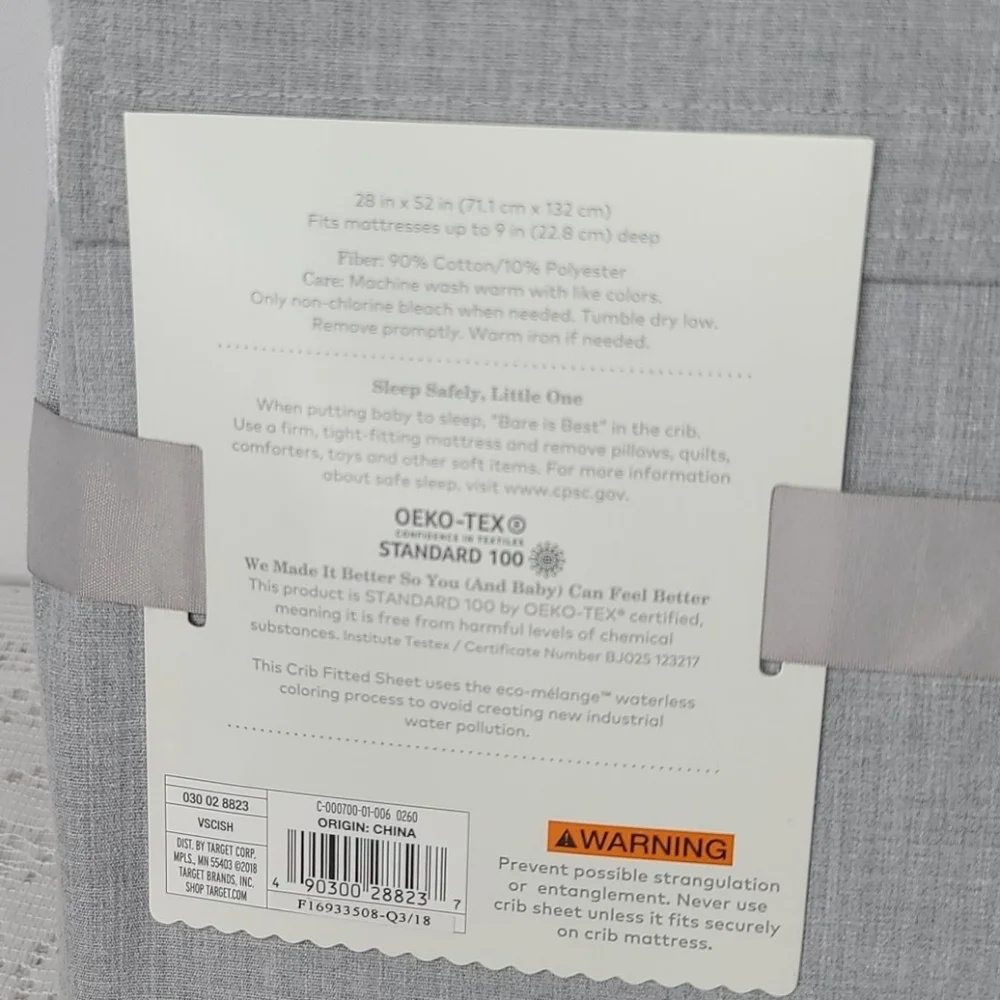 NWT Cloud Island crib fitted sheet baby bedding